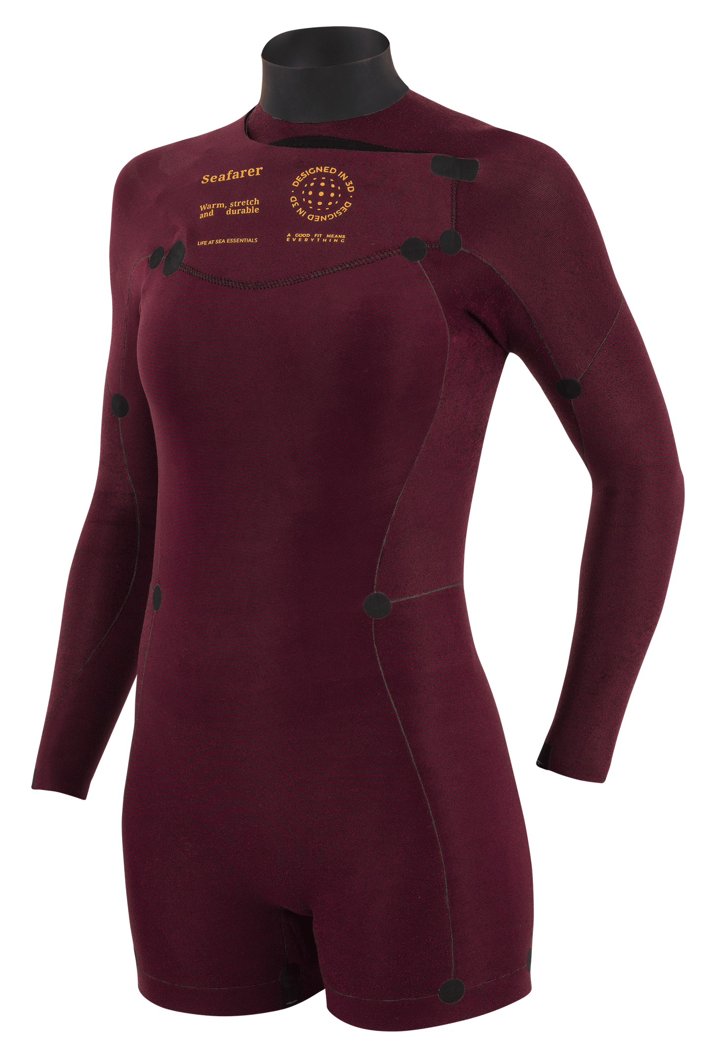 WOMEN SEAFARER HYBRID - FZ 3.2mm (long sleeves - short legs)